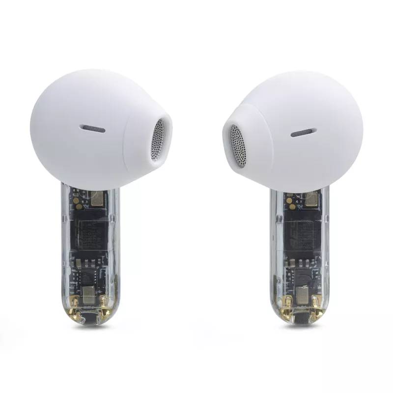 JBL Tune Flex Ghost Edition Headset True Wireless Stereo (TWS) In-ear Anrufe/Musik Bluetooth Transparent, Weiß