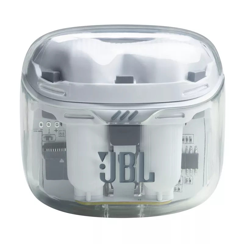 JBL Tune Flex Ghost Edition Headset True Wireless Stereo (TWS) In-ear Anrufe/Musik Bluetooth Transparent, Weiß