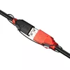 Lindy Kabeladapter-Halterungen – 4er-Pack, 0,15 m, Polyamid, Edelstahl, Schwarz