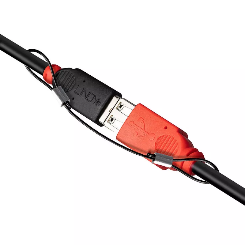 Lindy Kabeladapter-Halterungen – 4er-Pack, 0,15 m, Polyamid, Edelstahl, Schwarz