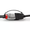 Lindy Kabeladapter-Halterungen – 4er-Pack, 0,15 m, Polyamid, Edelstahl, Schwarz