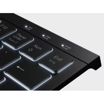 KeySonic KSK-5010ELC (DE) Tastatur für Zuhause USB QWERTZ Deutsch Schwarz