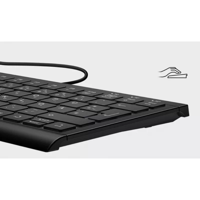 KeySonic KSK-5010ELC (DE) Tastatur für Zuhause USB QWERTZ Deutsch Schwarz