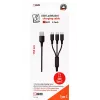 USB-Kabel 2GO 797156 1,5 m USB B 3 x USB C Schwarz