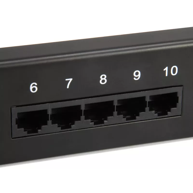 Equip 25-Port Cat.3 RJ45 ISDN Patch Panel, Schwarz