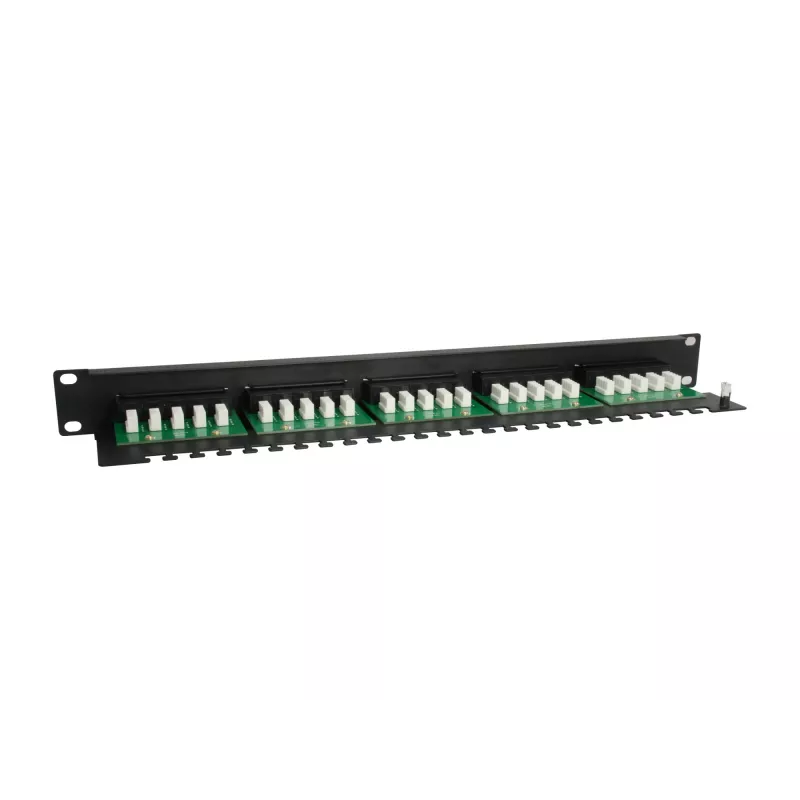 Equip 25-Port Cat.3 RJ45 ISDN Patch Panel, Schwarz