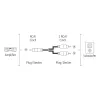 Audiokabel Hama 00205097 5m RCA 2 x RCA Stecker vergoldet Schwarz