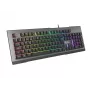 GENESIS Rhod 500 RGB Tastatur Gaming USB QWERTY Portugiesisch Schwarz, Silber