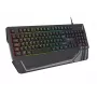 Gaming-Tastatur GENESIS Rhod 350 RGB – 104-Tasten-USB-QWERTY-Spanisch in voller Größe, Schwarz, RGB-Hintergrundbeleuchtung, Handballenauflage