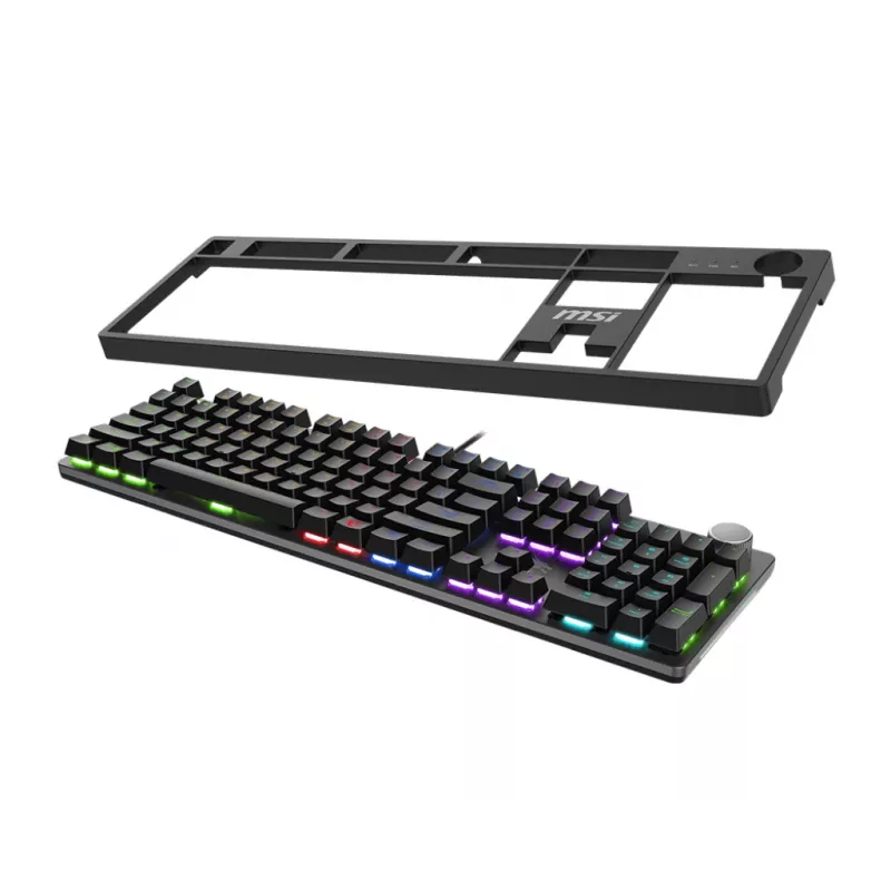 MSI FORGE GK320 RED Tastatur Gaming USB QWERTY Englisch Schwarz