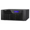 NAS Tower QNAP TS-h1290FX — EPYC 7302P 3,0 GHz, 128 GB DDR4, 12 Einschübe, QuTS hero, Schwarz