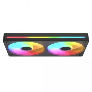 COUGAR Unity240-FB Single-Frame 240 ARGB PWM Reversed Fan mit Stream-Kabeldesign, Schwarz