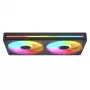 COUGAR Unity240-FB Single-Frame 240 ARGB PWM Reversed Fan mit Stream-Kabeldesign, Schwarz
