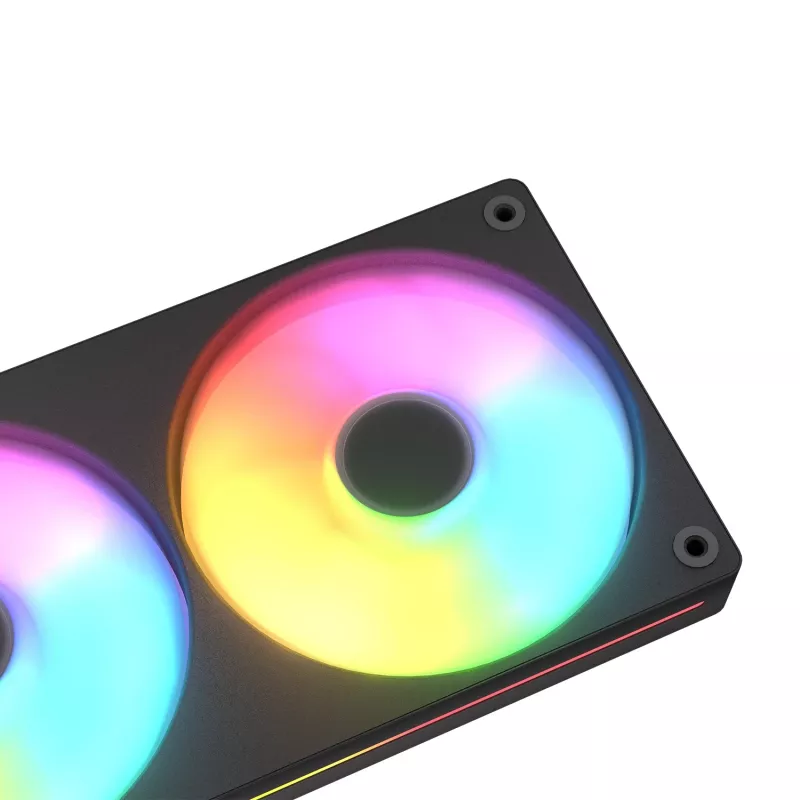 COUGAR Unity240-FB Single-Frame 240 ARGB PWM Reversed Fan mit Stream-Kabeldesign, Schwarz