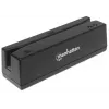 Manhattan USB-A Magnetstreifenkartenleser, Dreispurleser, Tastaturkeil-Decoder, Kabel 1,5 m, Schwarz, Drei Jahre Garantie