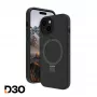 Schutzhülle dbramante1928 Iceland Ultra D3O MS Kick für iPhone 17e/16e/15/14/13, 15,5 cm (6,1 Zoll), Schwarz