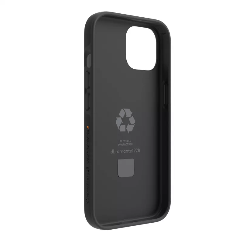 Schutzhülle dbramante1928 Iceland Ultra D3O MS Kick für iPhone 17e/16e/15/14/13, 15,5 cm (6,1 Zoll), Schwarz
