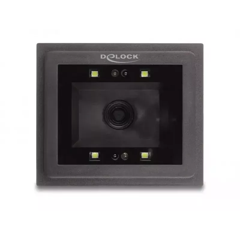 DeLOCK USB Barcode Scanner 1D und 2D kabelgebunden für stationäre Montage