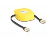 DeLOCK RJ45 Aufrollkabel Cat.6A STP 1,5 m schwarz gelb