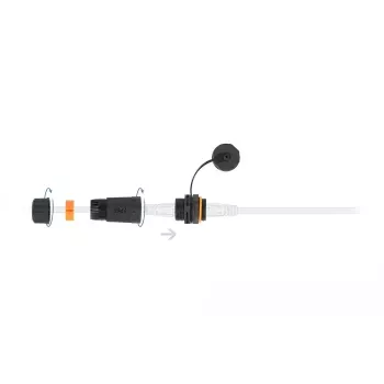 Kabelverbinder RJ-45/RJ-45 DeLOCK 86700 Schwarz Orange