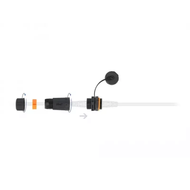 Kabelverbinder RJ-45/RJ-45 DeLOCK 86700 Schwarz Orange