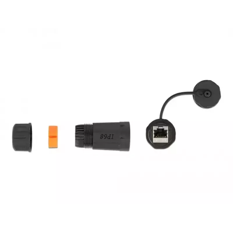 Kabelverbinder RJ-45/RJ-45 DeLOCK 86700 Schwarz Orange