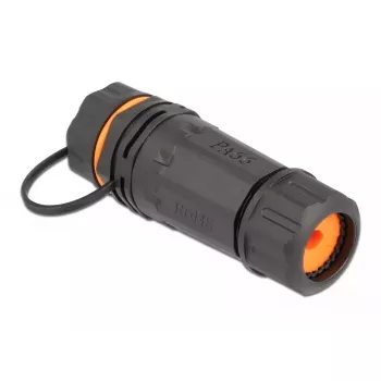 Kabelverbinder RJ-45/RJ-45 DeLOCK 86700 Schwarz Orange