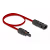 Kabel DeLOCK DL4 Solar-Flachkabel Stecker auf Buchse 60 cm rot 3,3 mm²