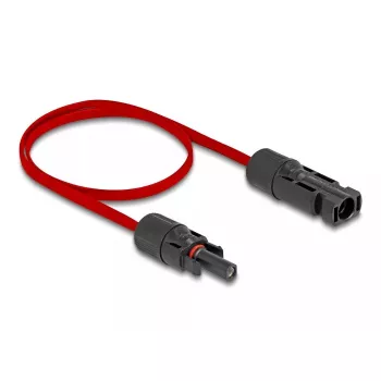 Kabel DeLOCK DL4 Solar-Flachkabel Stecker auf Buchse 60 cm rot 3,3 mm²