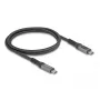 DeLOCK USB 40 Gbps Daten- und Schnelllade-Koaxialkabel 1 m USB PD 3.1 240 W