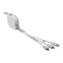 DeLOCK USB-Typ-C 3-in-1 einziehbares Ladekabel Lightning Micro USB USB-Typ-C 0,98 m