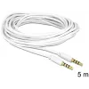 Audiokabel 3,5 mm Stecker auf Stecker DeLOCK 83443 5 m Weiß