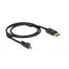 DisplayPort-Kabel DeLOCK 83721 Mini DisplayPort 1m Schwarz