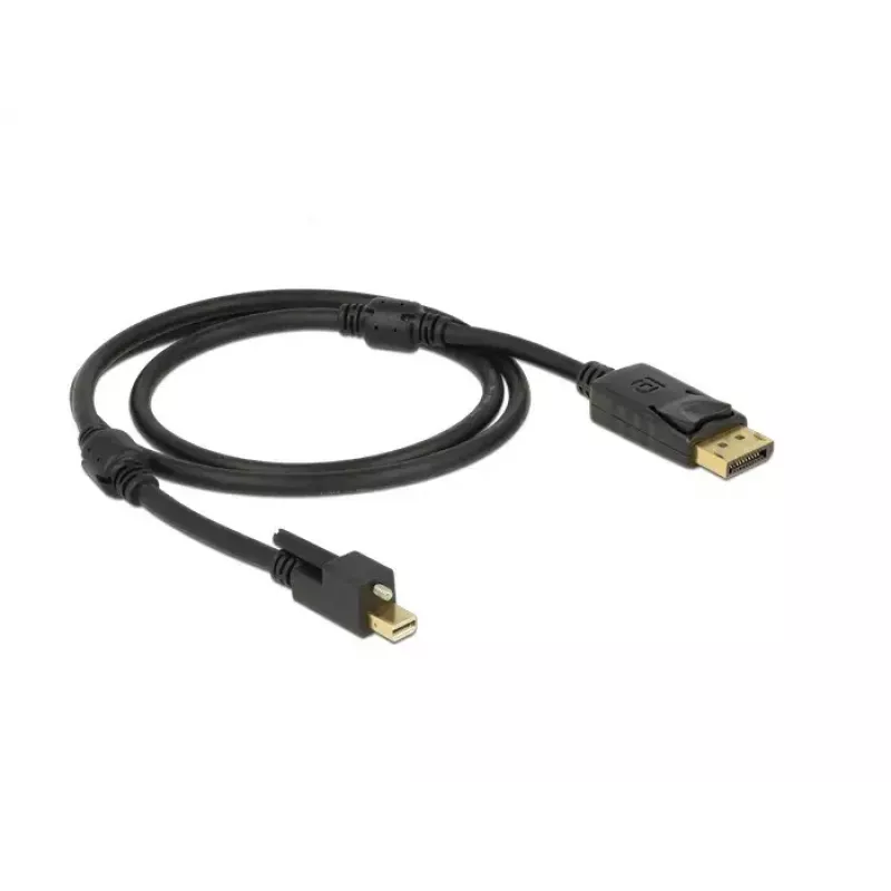 DisplayPort-Kabel DeLOCK 83721 Mini DisplayPort 1m Schwarz