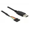 USB-Kabel DeLOCK 1,8 m USB2.0-A/TTL 6-polig Schwarz