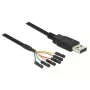 USB-Kabel DeLOCK 1,8 m USB2.0-A/TTL 6-polig Schwarz