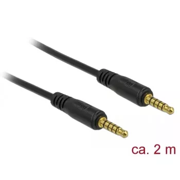 Audiokabel DeLOCK 85697 2m 3.5mm Schwarz