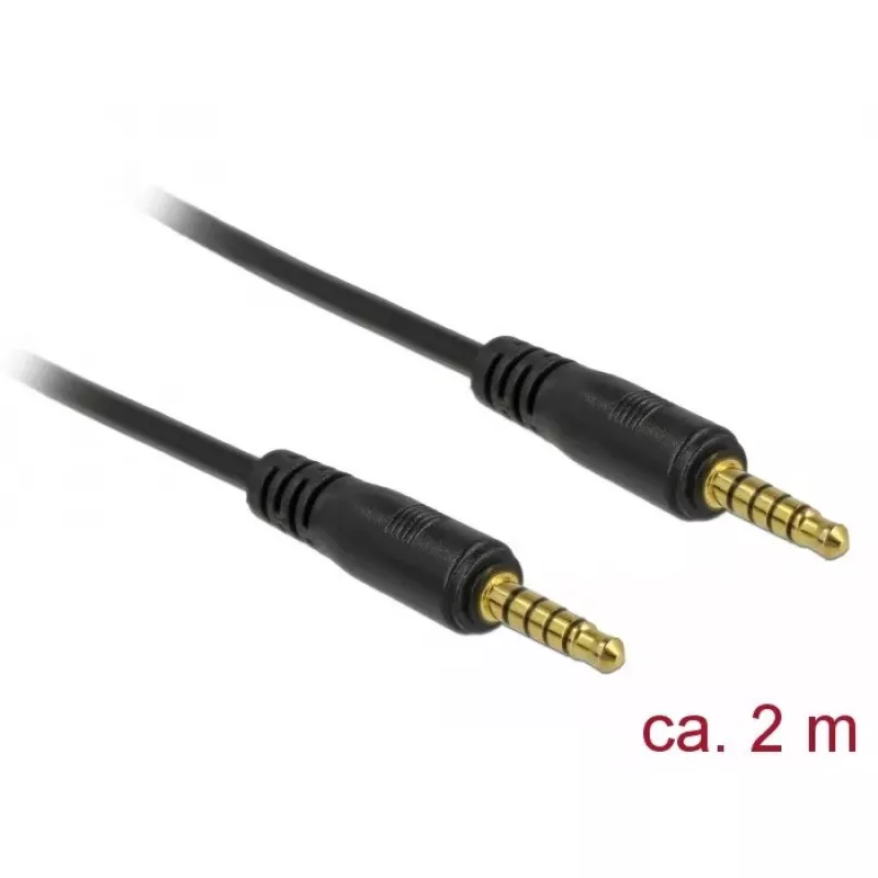 Audiokabel DeLOCK 85697 2m 3.5mm Schwarz