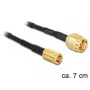 Signalkabel DeLOCK 88474 0,07m Gold Schwarz