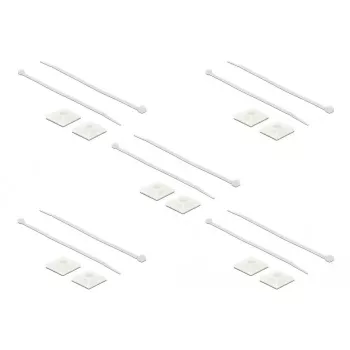 Kabelbindermontage DeLOCK 18834 Weiß Nylon 10 Stück