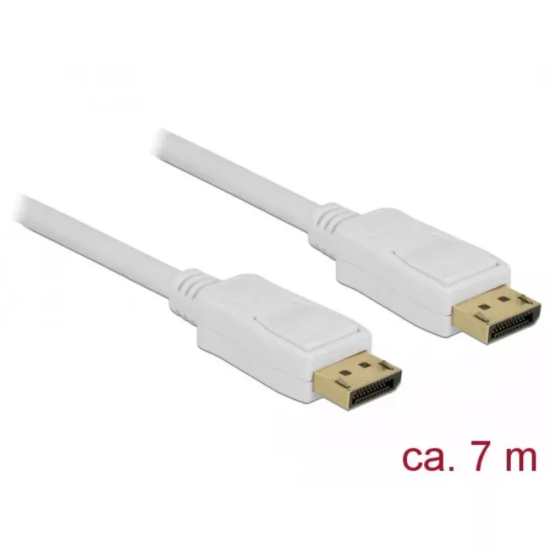 DisplayPort-Kabel DeLOCK 84861 7 m Weiß