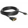 Videokabel-Adapter DeLOCK 85586 DVI-D HDMI Typ A Schwarz 5 m