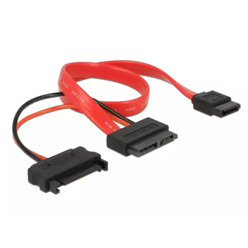 SATA-Kabel DeLOCK 0,3 m Rot