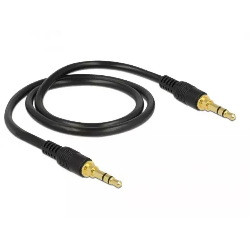 Audiokabel DeLOCK 85545 0,5 m 3,5 mm Schwarz