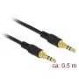 Audiokabel DeLOCK 85545 0,5 m 3,5 mm Schwarz