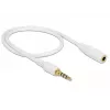 Audiokabel DeLOCK 85628 0,5 m 3,5 mm Weiß