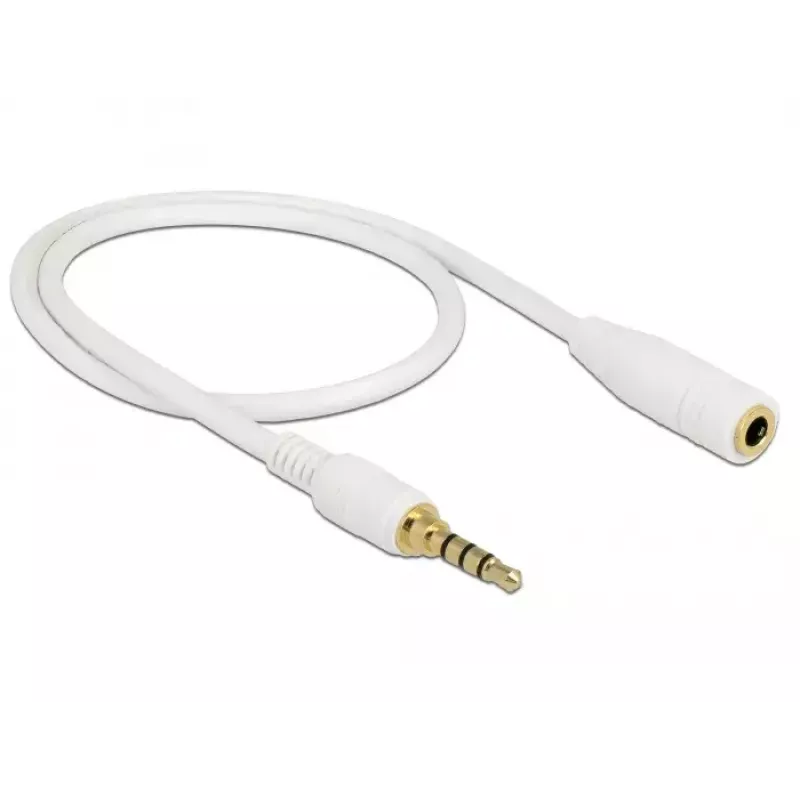 Audiokabel DeLOCK 85628 0,5 m 3,5 mm Weiß