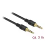DeLOCK 85601 Audiokabel 3m 3,5mm Schwarz