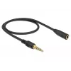Audiokabel DeLOCK 85627 0,5 m 3,5 mm Schwarz