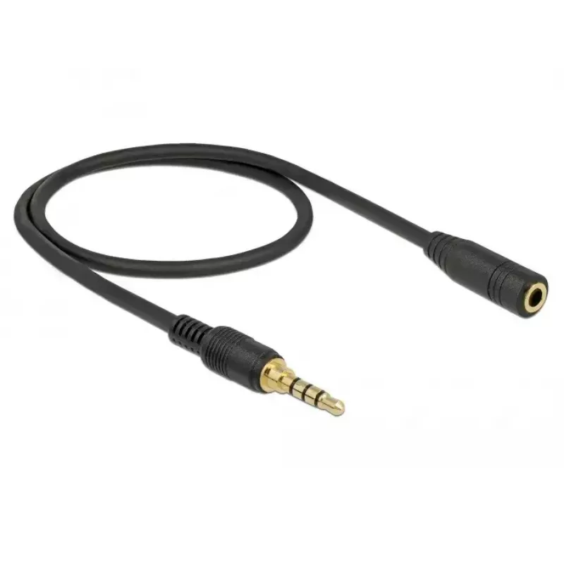 Audiokabel DeLOCK 85627 0,5 m 3,5 mm Schwarz